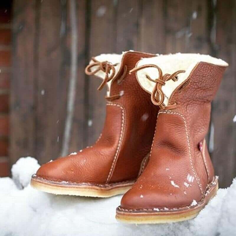 THE KONF™ | BOTAS IMPERMEABLES DE CUERO POLAR CON FORRO DE LANA